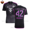 Bayern Munich Away Men Replica Football Shirt 2023/24 MUSIALA 42 Printed - Over View