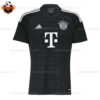 Bayern Munich Goalkeeper Black Men Replica Football Shirt 2023/24 - Front View