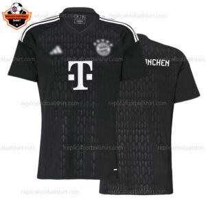 Bayern Munich Goalkeeper Black Men Replica Football Shirt 2023/24 - Over View