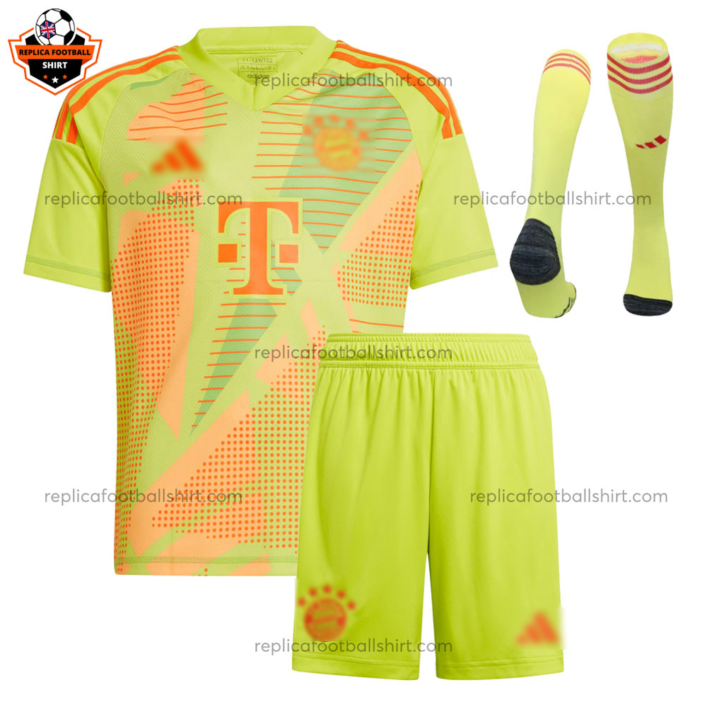Bayern Munich Goalkeeper Kid Replica Football Kit 2024/25 - Front VIew