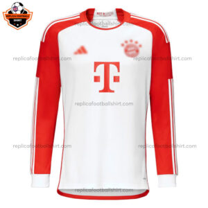 Bayern Munich Home Men Replica Football Shirt 2023/24 Long Sleeve - Front View