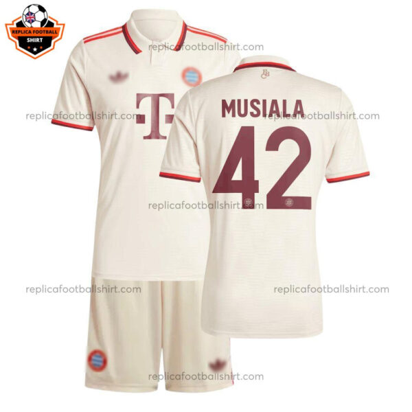 Bayern Munich Third Men Replica Football Shirt 2024/25 MUSIALA 42 - Over View