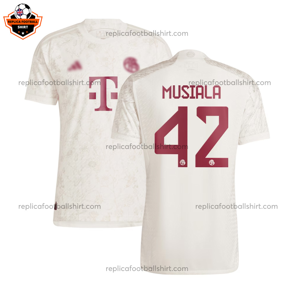 Bayern Munich Third Men Replica Football Shirt 2024/25 MUSIALA 42 Printed - Over View