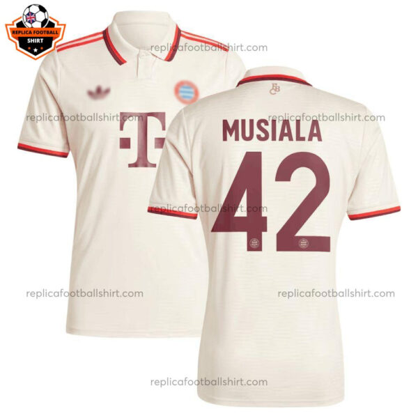 Bayern Munich Third Men Replica Football Shirt 2023/24 MUSIALA 42 Printed - Over View