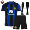 Inter Milan Home Kid Replica Football Kit 2023/24 - Front View