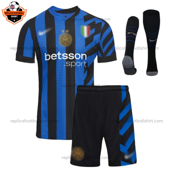 Inter Milan Home Kid Replica Football Kit 2024/25 - Front View