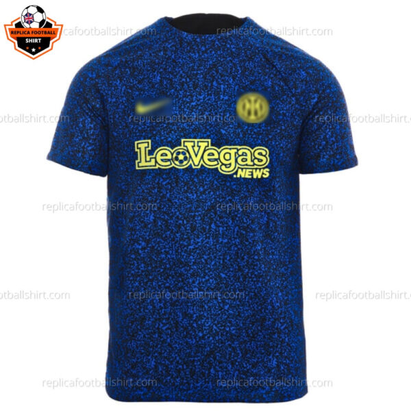 Inter Milan Navy Pre Match Men Replica Football Shirt 2023/24 - Front View