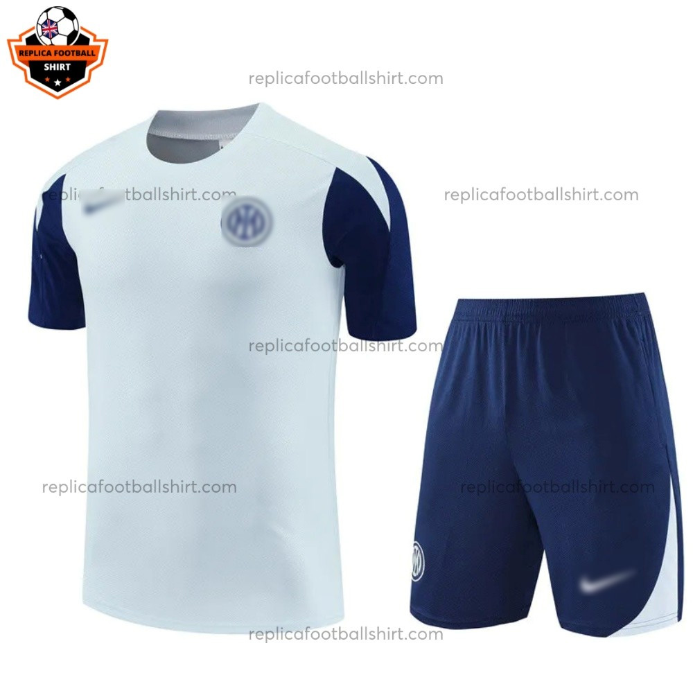 Inter Milan White Pre Match Kid Replica Football Kit 2025/26 - Front View