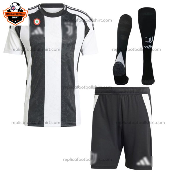 Juventus Home Kid Replica Football Kit 2024/25 - Front View