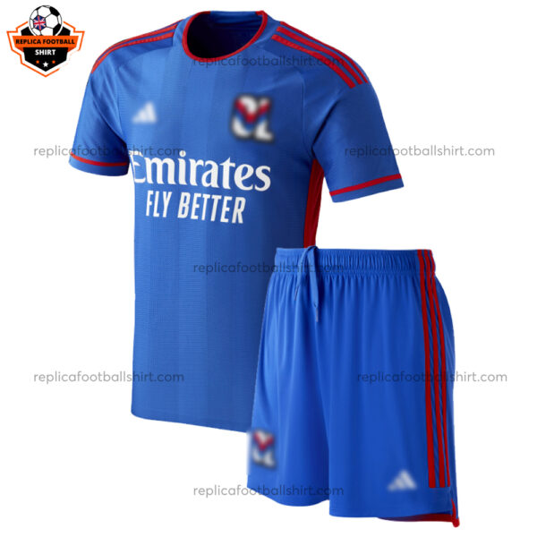 Olympique Lyonnais Away Kid Replica Football Kit 2023/24 - Front View