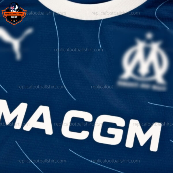 Olympique Marseille Away Kid Replica Football Kit 2023/24 - Front Logo View