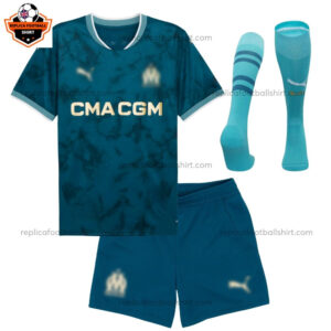 Olympique Marseille Away Kid Replica Football Kit 2024/25 - Front View