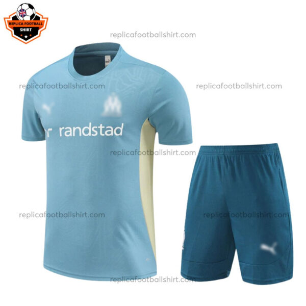 Olympique Marseille Dark Training Kid Replica Football Kit 24/25 - Front View