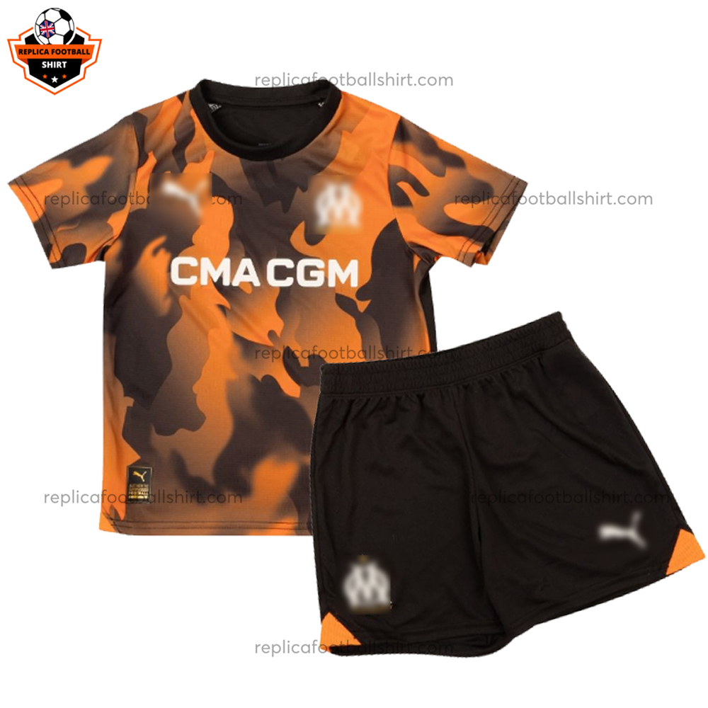 Olympique Marseille Third Kid Replica Football Kit 2023/24 - Front View