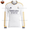 Real Madrid Home Men Replica Football Shirt 23/24 Long Sleeve - Front View