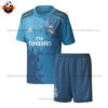Retro Real Madrid Third Kid Replica Football Kit 2017/18 - Front View