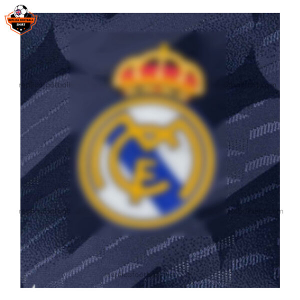 Real Madrid Away Men Replica Football Shirt 2023/24 Long Sleeve - Front Logo View