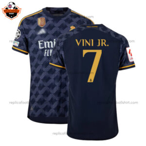 Real Madrid Away Men Replica Football Shirt 2023/24 VINI JR. 7 Printed - Over View