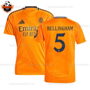Real Madrid BELLINGHAM 5 Away Men Replica Football Shirt 2024/25 - Over View