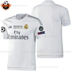 Real Madrid Champions League Milano Men Replica Football Shirt 2016 - Over View