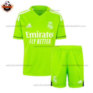 Real Madrid Goalkeeper Kid Replica Football Kit 2023/24 - Front View
