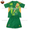 Real Madrid Green Goalkeeper for Men and Kid Replica Football Kit 2024/25 - Front View