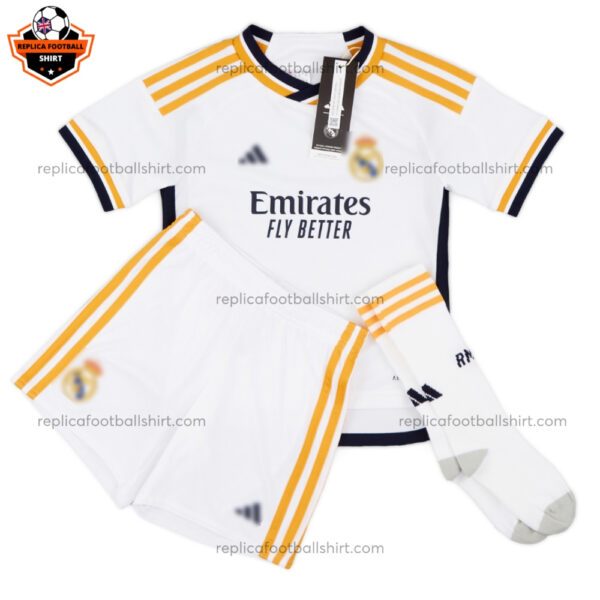 Real Madrid Home Kid Replica Football Kit 2023/24 - Front View