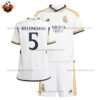Real Madrid Home Kid Replica Football Kit 2023/24 BELLINGHAM 5 Printed - Over View