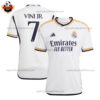 Real Madrid Home Men Replica Football Shirt 2023/24 VINI JR. 7 Printed - Over View