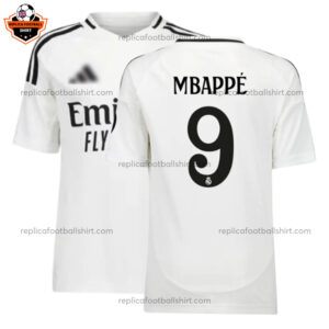 Real Madrid MBAPPÉ 9 Home Men Replica Football Shirt 2024/25 - Over View