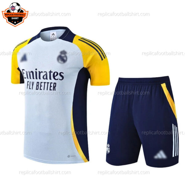 Real Madrid Orange Black Training Kid Replica Football Kit 2024/25 - Front View
