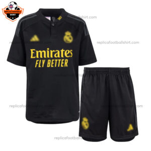 Real Madrid Third Kid Replica Football Kit 2023/24 - Front View