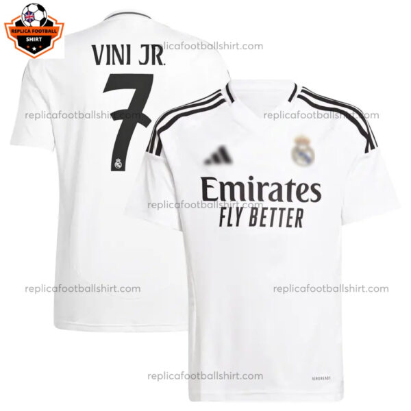 Real Madrid VINI JR 7 Home Men Replica Football Shirt 2024/25 - Over View