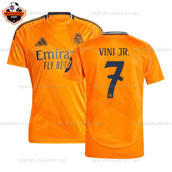 Real Madrid VINI JR. 7 Away Men Replica Football Shirt 2024/25 - Front View