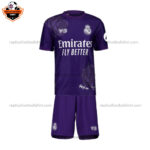 Real Madrid Y3 Purple Kids Replica Football Kit 24/25