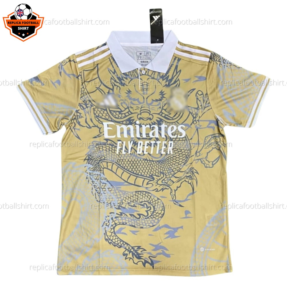 Real Madrid Yellow Special Edition Men Replica Football Shirt 2023/24 - Front View