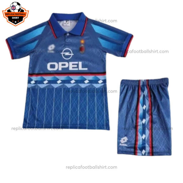 Retro AC Milan Away Kid Replica Football Kit 1995/96 - Front View