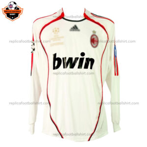 Retro AC Milan Away Replica Football Shirt 2006/07 Long Sleeve - Front View