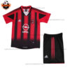 Retro AC Milan Home Kid Replica Football Kit 2004/05 - Front VIew