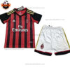Retro AC Milan Home Kid Replica Football Kit 2013/14 - Front View