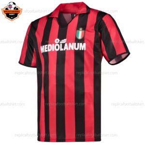 Retro AC Milan Home Replica Football Shirt 1989 - Front View -1