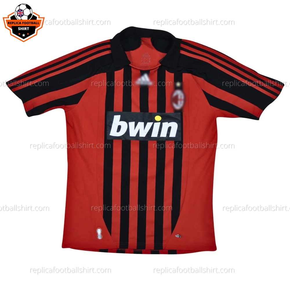 Retro AC Milan Home Replica Football Shirt 2007/08 - Front View