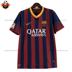 Retro Barcelona Home Men Replica Football Shirt 2013/14 - Front View