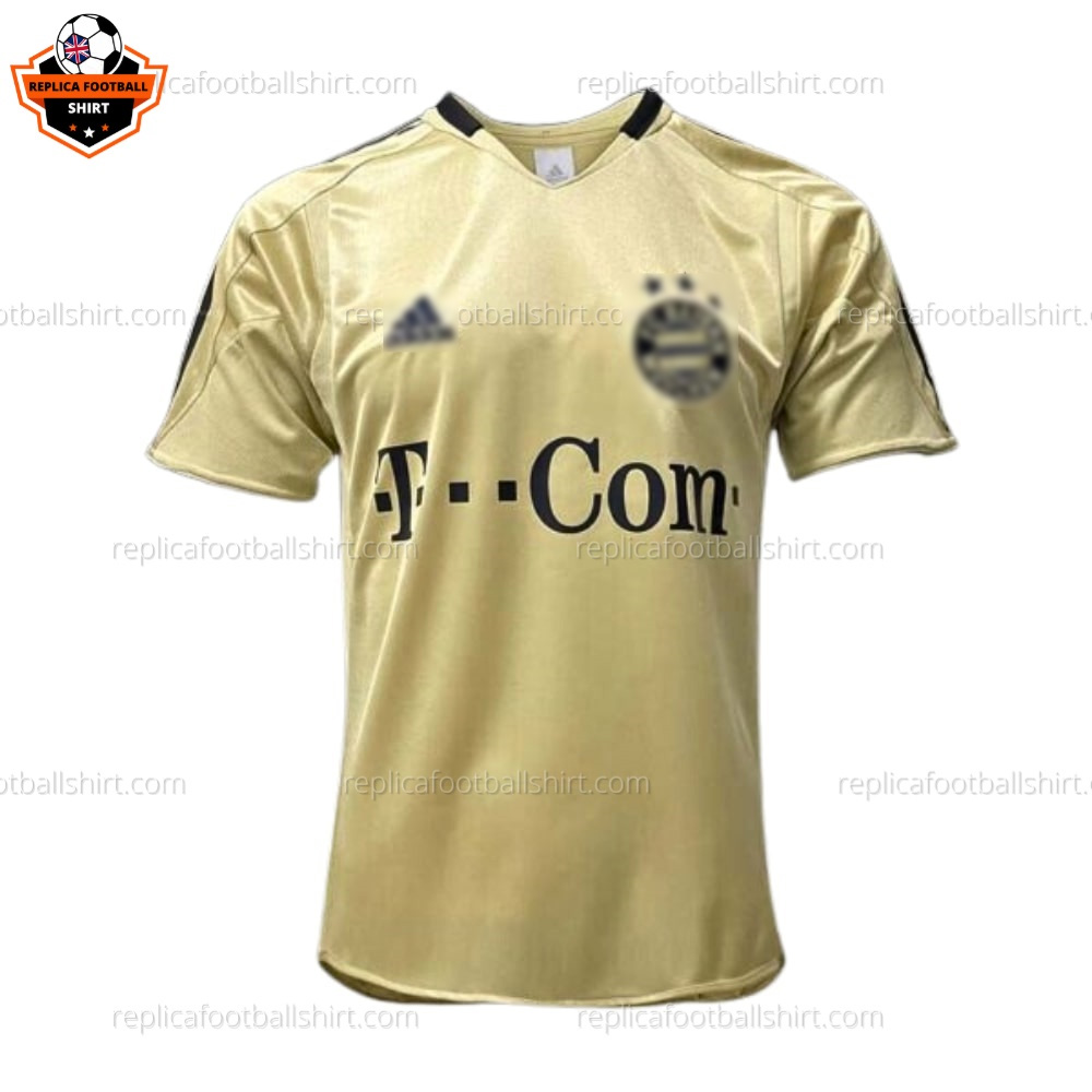 Retro Bayern Munich Away Men Replica Football Shirt 2004/05 - Front View