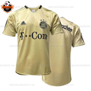 Retro Bayern Munich Away Men Replica Football Shirt 2004/05 - Over View