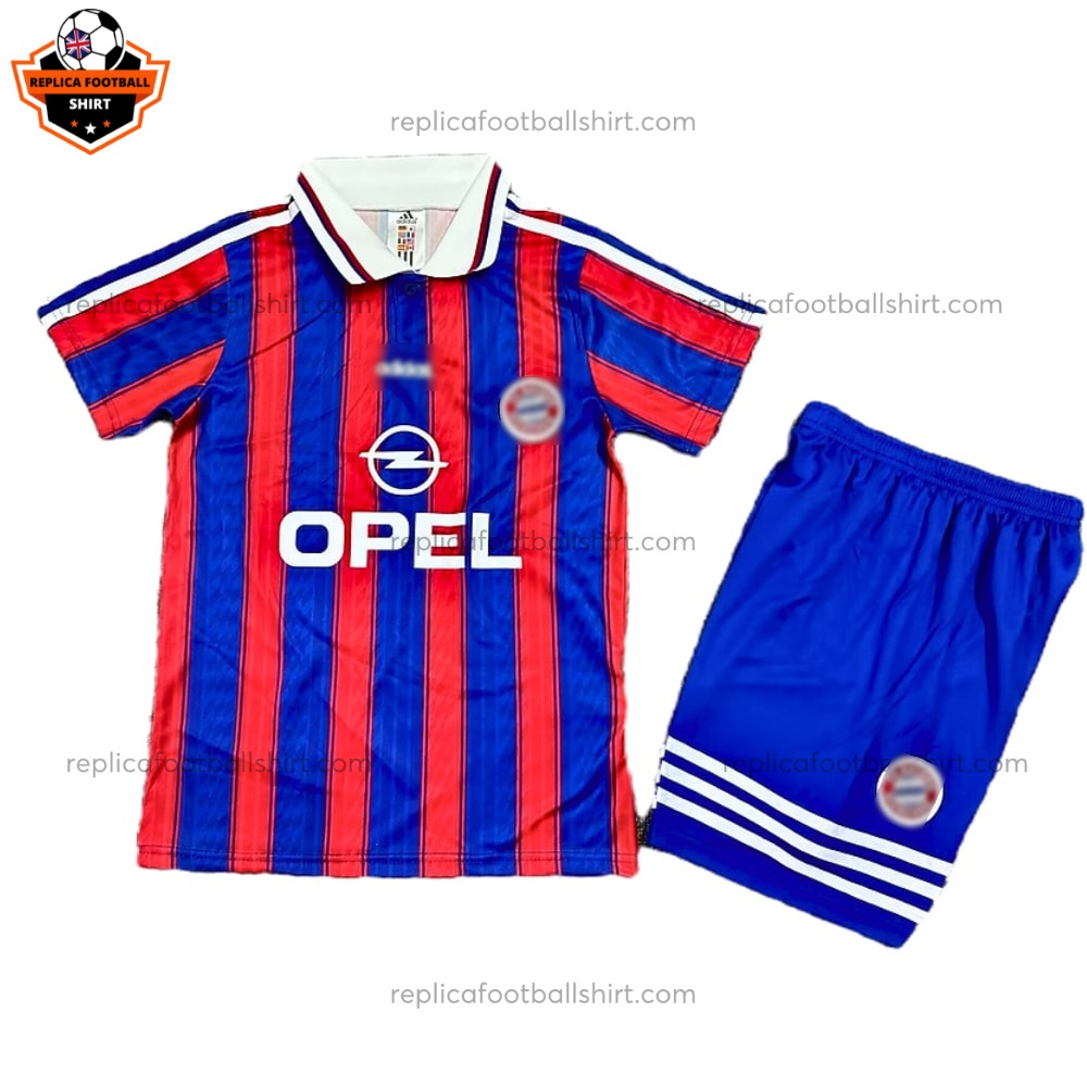 Retro Bayern Munich Home Kid Replica Football Kit 1995/97 - Front View