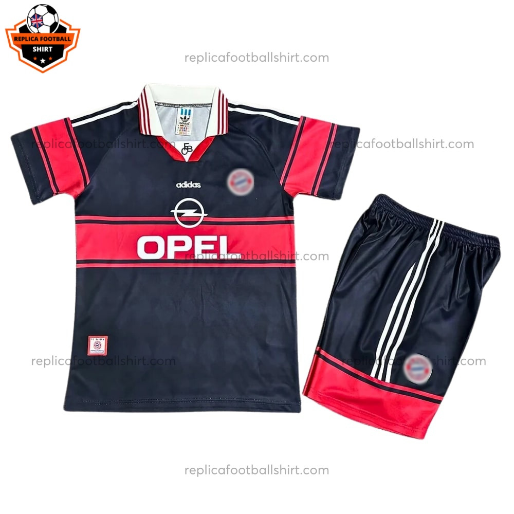 Retro Bayern Munich Home Kid Replica Football Kit 1997/99 - Front View