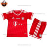 Retro Bayern Munich Home Kid Replica Football Kit 2013/14 - Front View