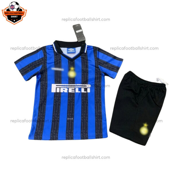 Retro Inter Milan Home Kid Replica Football Kit 1997/98 - Front View