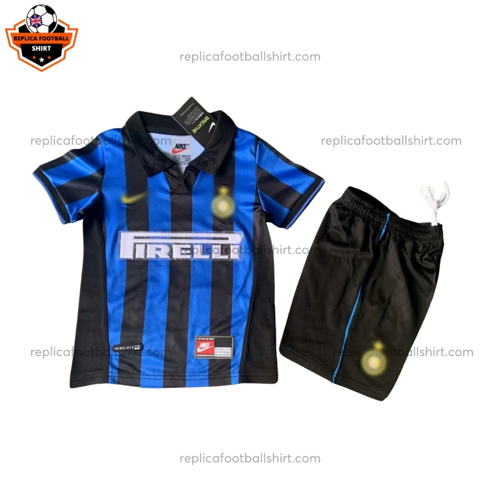 Retro Inter Milan Home Kid Replica Football Kit 1998/99 - Front View